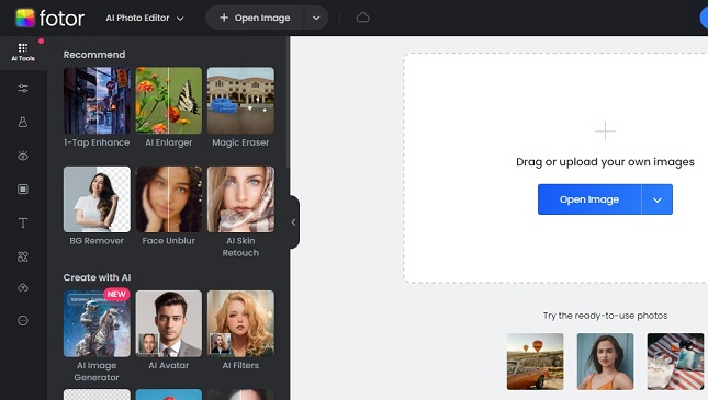 Fotor AI Photo Editor