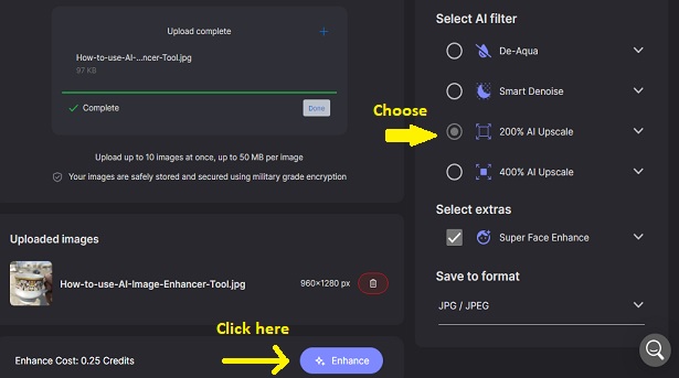 Tensorpix AI filter